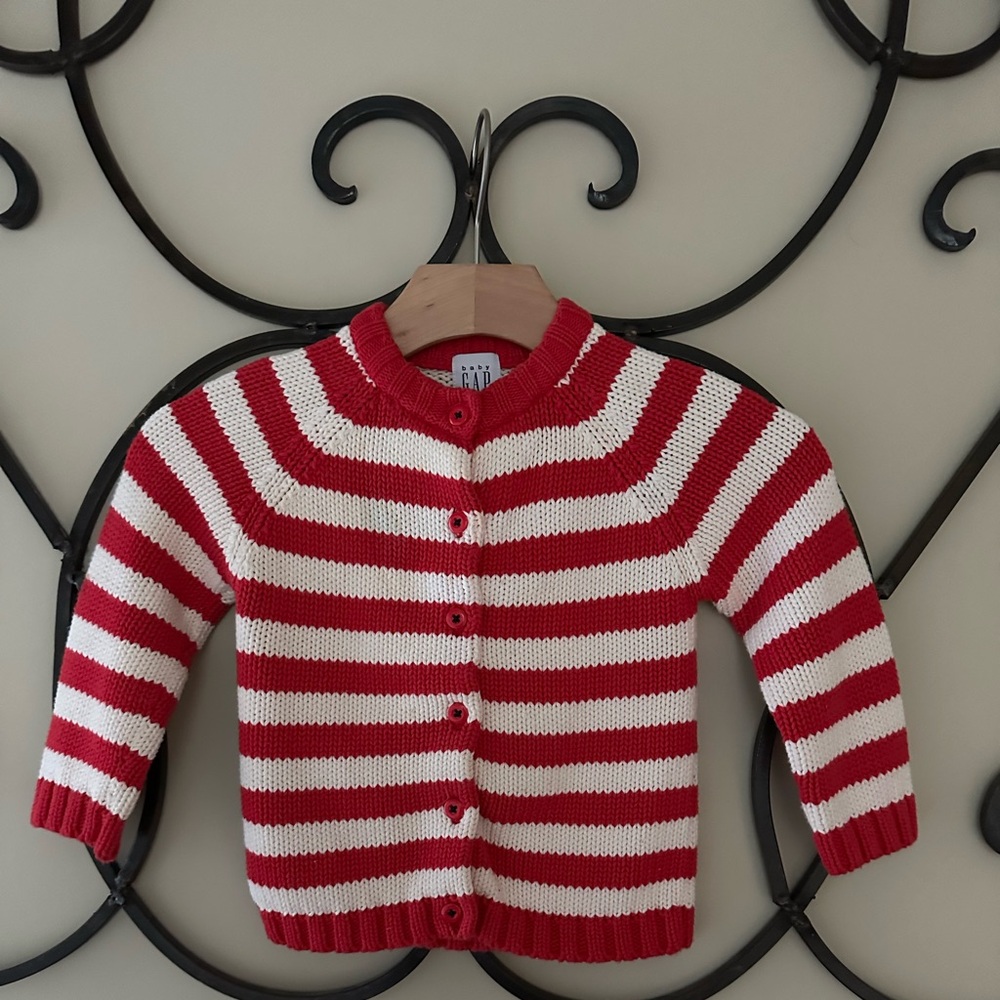 Baby Gap chinkey Striped Cardigan Sweater 2xl - 2 years